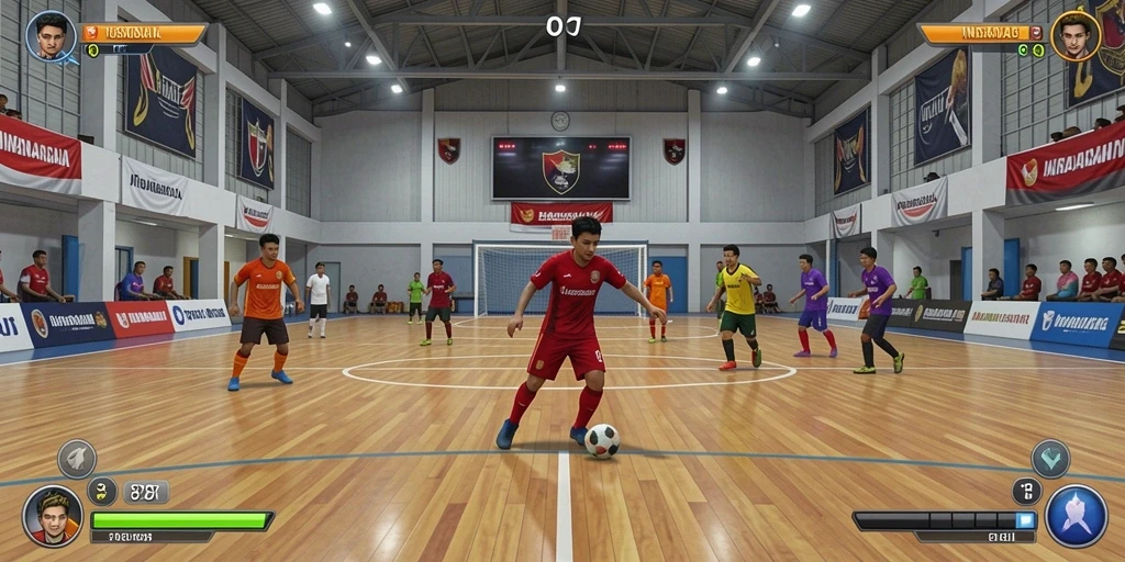 Tangkapan layar ini menunjukkan level pertama yang penuh warna.
