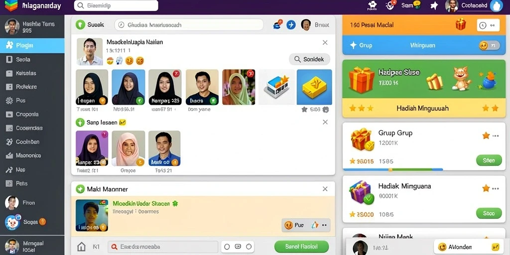 Tampilan antarmuka pengguna yang menarik.