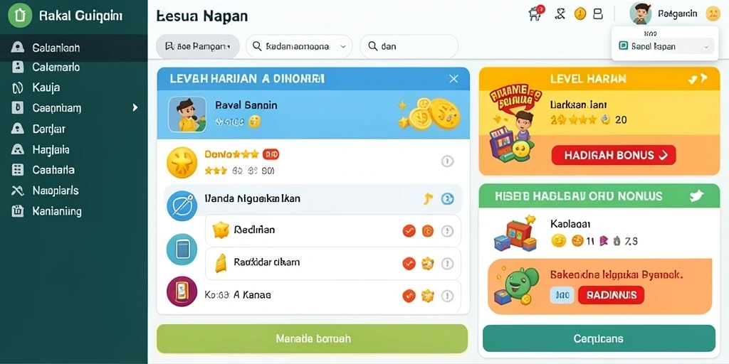 Tampilkan karakter utama dalam aksi seru di dunia petualangan.