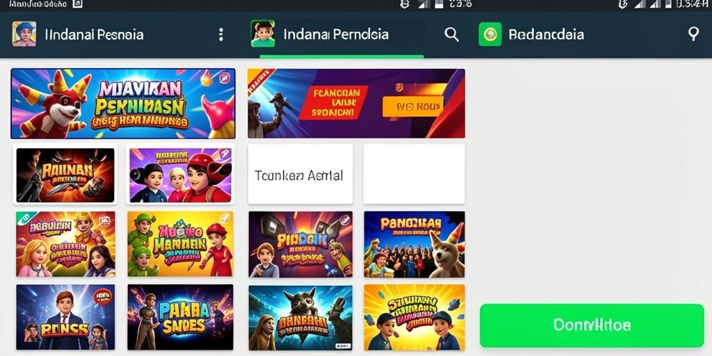 Tampilan utama aplikasi yang menawan dan user-friendly.